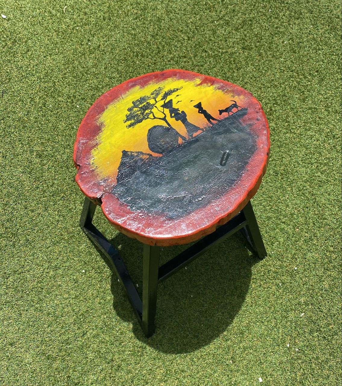 Sunset Safari Stool