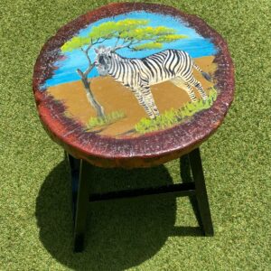Zebra Plains Stool