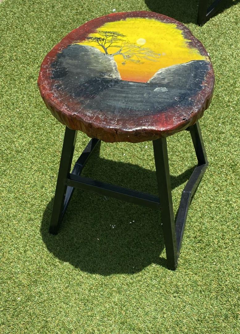 Sunset by the River Stool