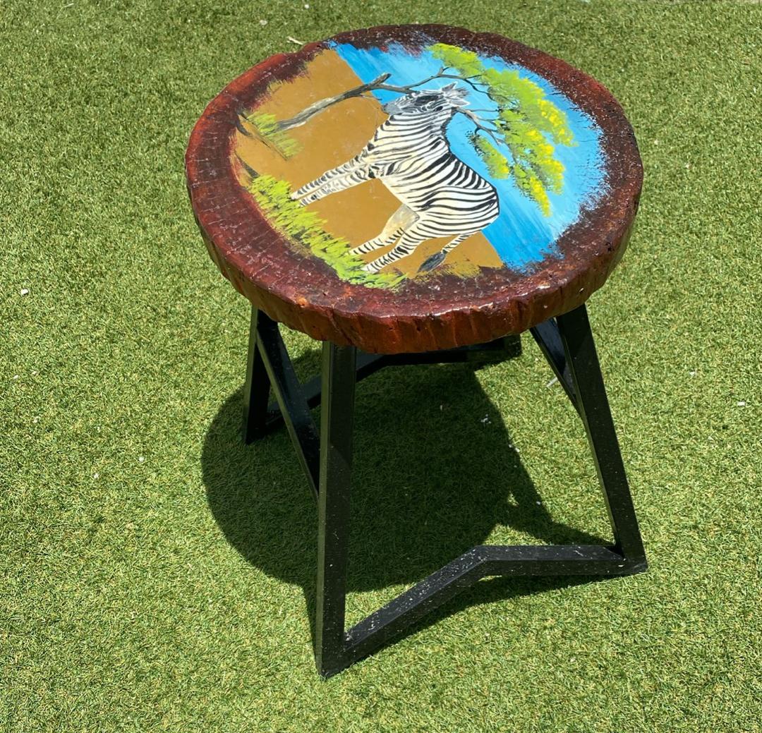 Zebra Plains Stool - Image 2