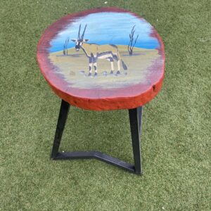 Gemsbok in the Desert Stool