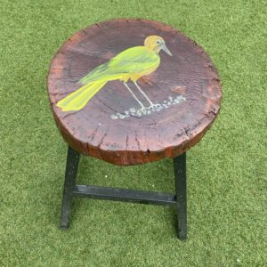 Green Bird Stool